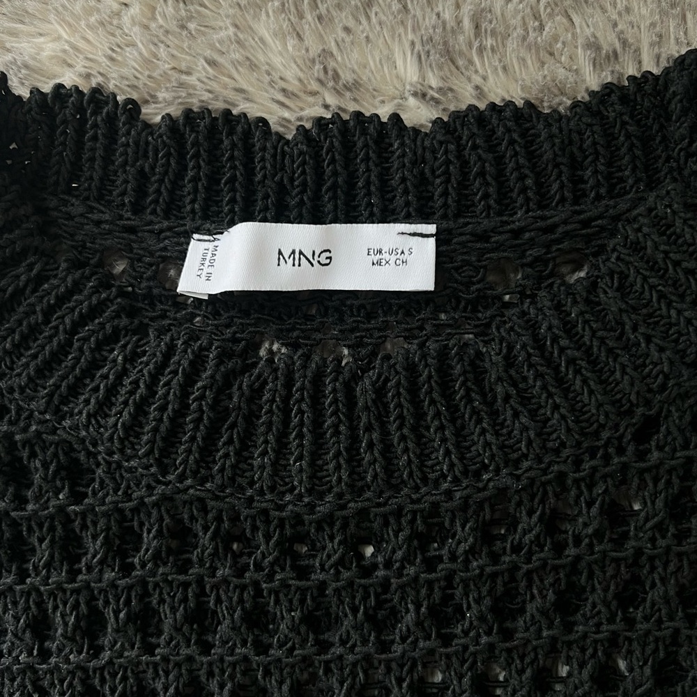 Mango Black Crew Neck Sweater